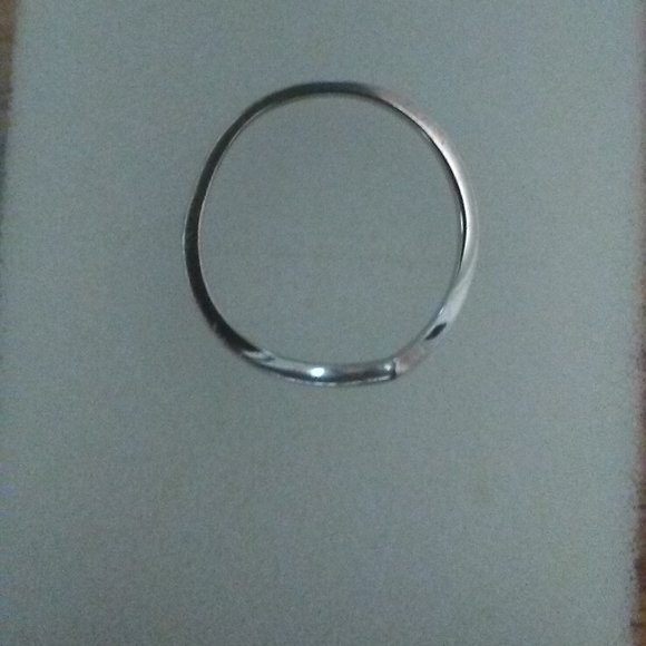 2 Thin Silver Stack Rings - Picture 3 of 7